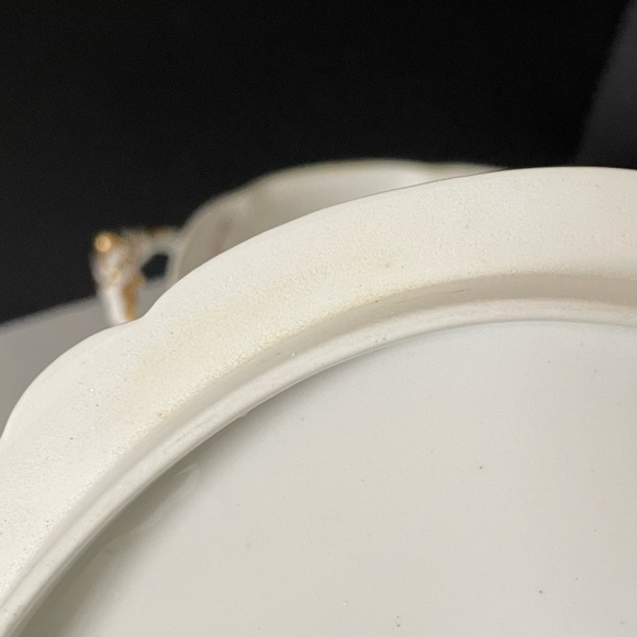 Pink Roses Floral & Gold Tureen - Elite Limoges - Picture 8 of 15